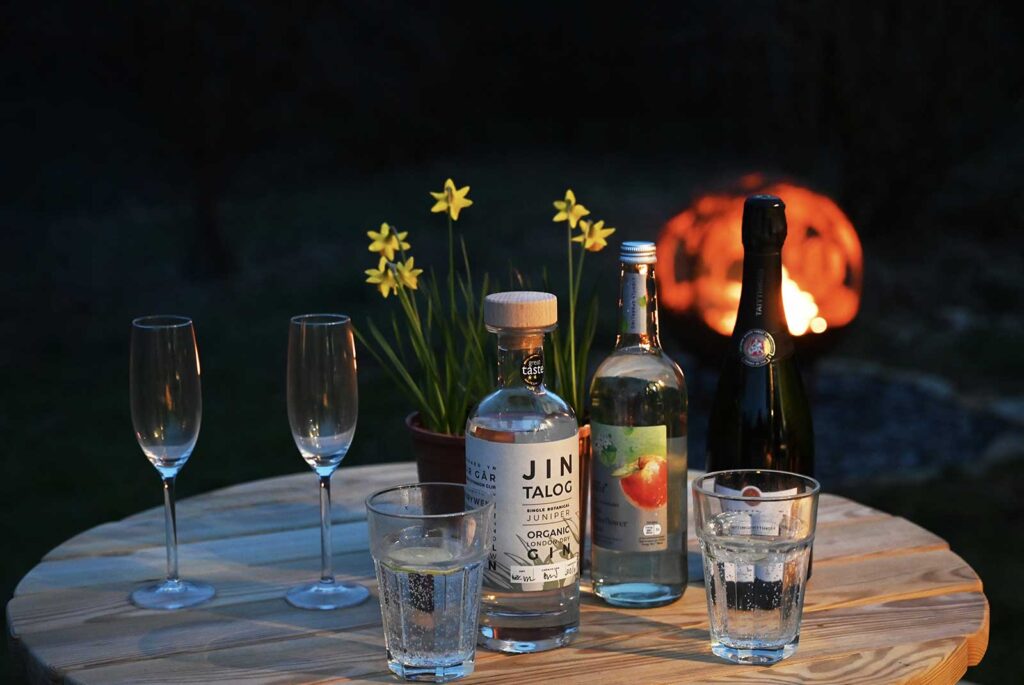 Meidrim Meadows refreshements with open fire